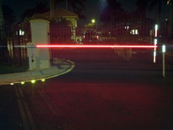 Security Camera Pole At Night